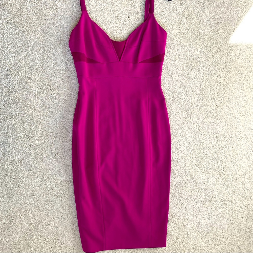 NWT Narciso Rodriguez fuscia back zip dress size IT40 (US 4)